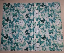 Turquoise Butterfly fabric 277523