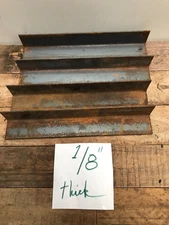 4 Large Rusty Industrial 1/8 thick 14" long L Right Angle Bracket Corner Brace