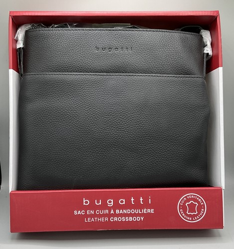 Bugatti - leather crossbody - Black | eBay
