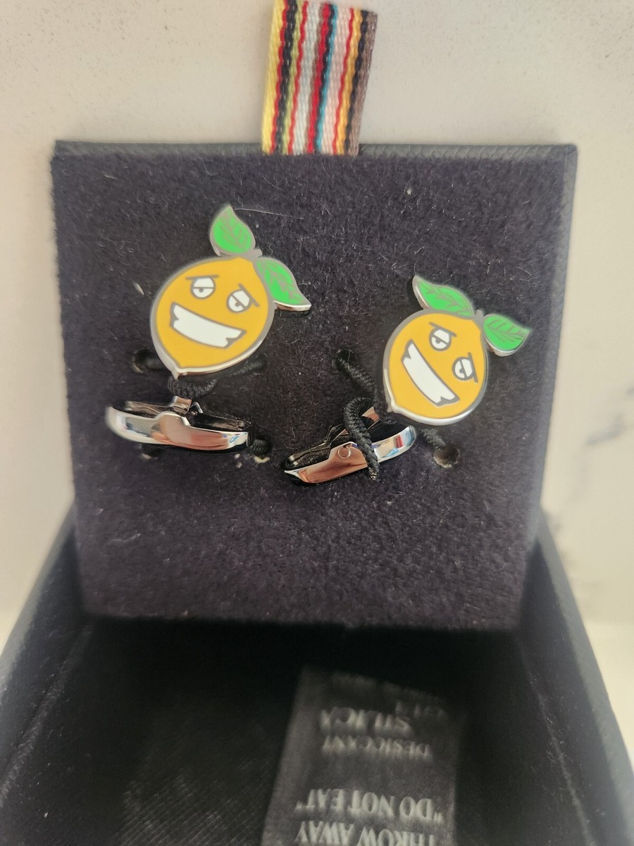 NIB Paul Smith Metal CUFFLINKS Lemon | eBay