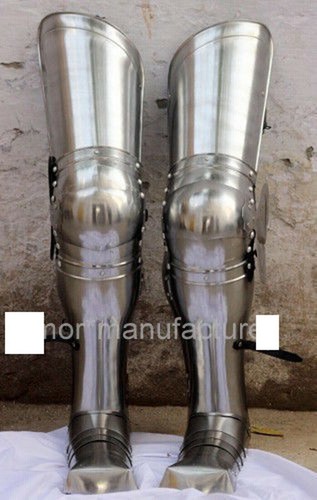 Medieval Full Leg Armor Set Knight Crusader Spartan Steel Armer Larp SCA Armour