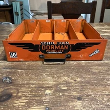 Vintage DORMAN PRODUCTS Orange Automotive Parts Heavy Steel Drawer Cu Expan USA