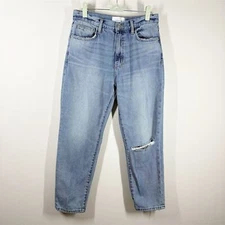 Current/Elliott Vintage Ankle Slim Boyfriend Jeans Size 28 Light Wash Distress
