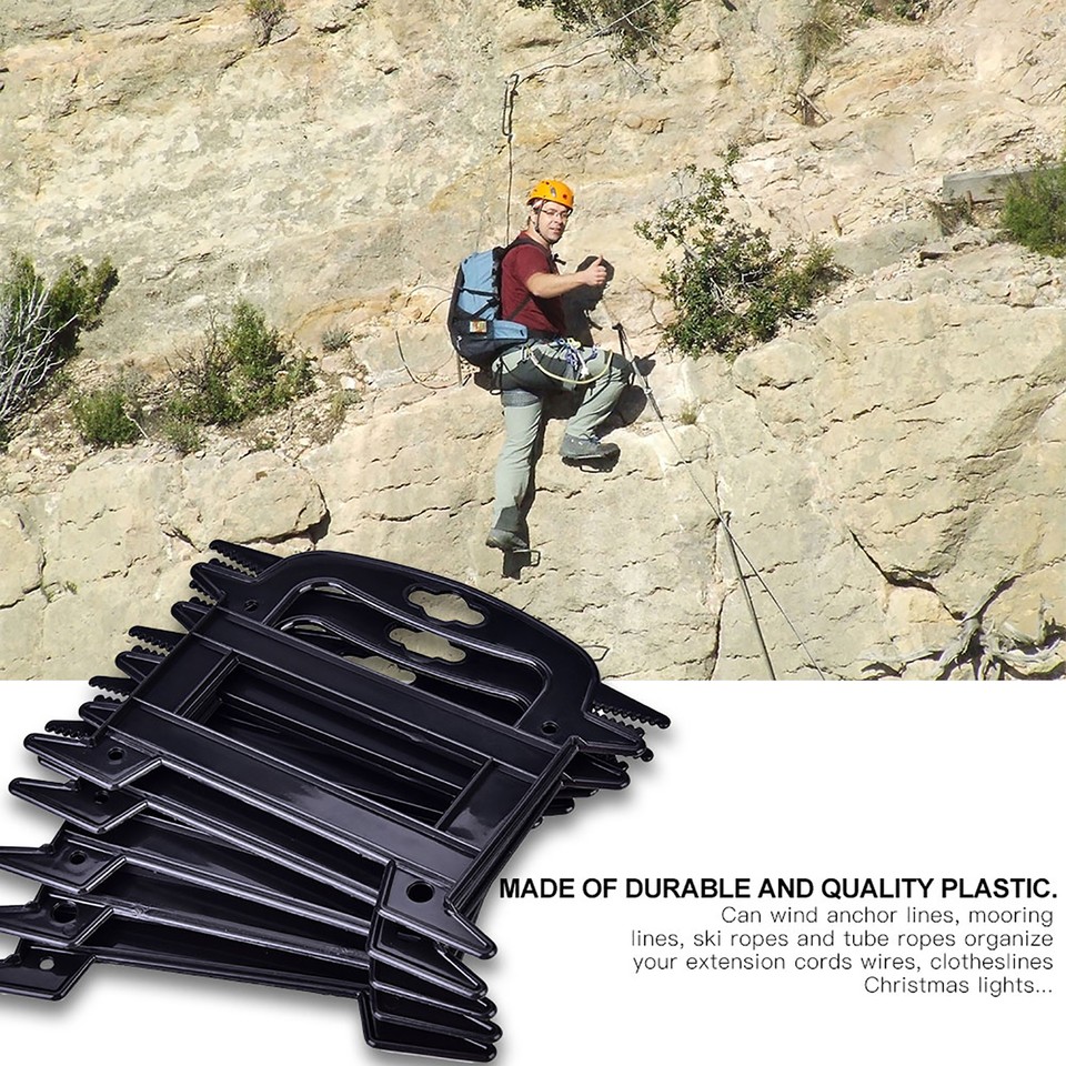 Paracord Winder Rope Flexible Bobbins Rope Black Heat Resistant