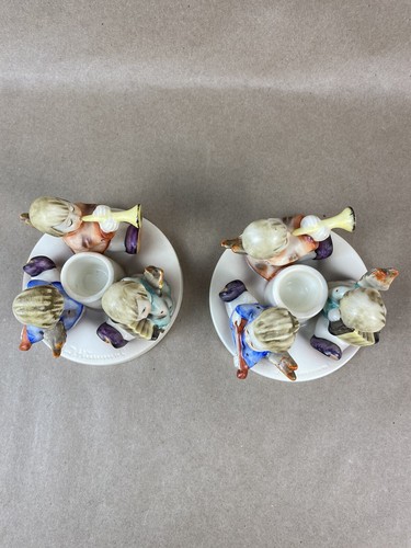 Vintage Hummel Herald Angels Candleholder TMK-3 1950s Set Of Two See Photos - Picture 10 of 17