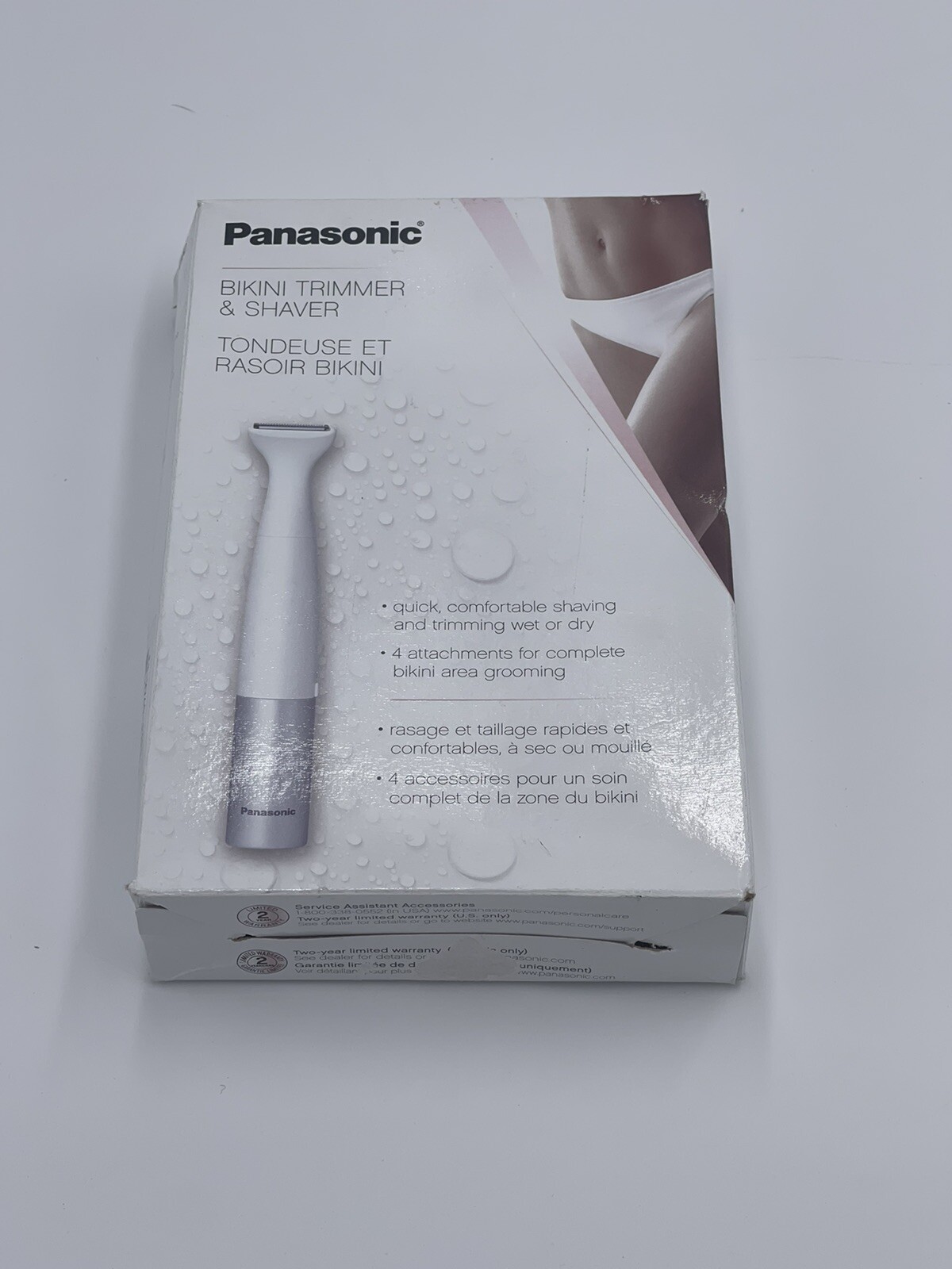 Panasonic Bikini Trimmer, Waterproof Shaver and Trimmer, Foil Shaver for Easy