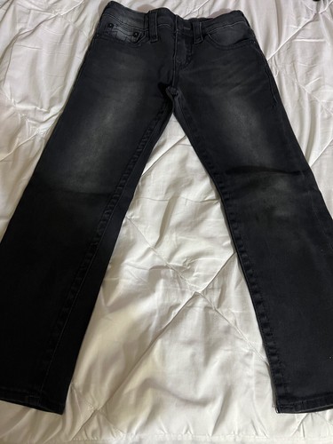 True Religion, Jean droit Ricky garçon, délavé gris délavé, taille 6