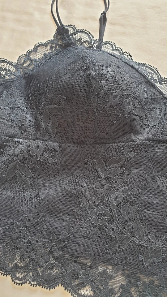 Bralette de encaje Wacoal Parfage CCL1YM-101 CCL108 talla L UK10 UK12 negro hecho en Japón Foto 3 de 4