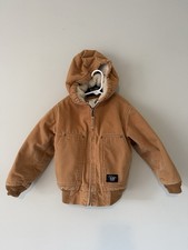 Walls Blizzard Pruf Insulated Hooded Canvas Jacket Coat Youth 6/7 Small Regular