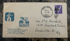 WWII PATRIOTIC COVER cachet mermaid Holliston Massachusetts 1944