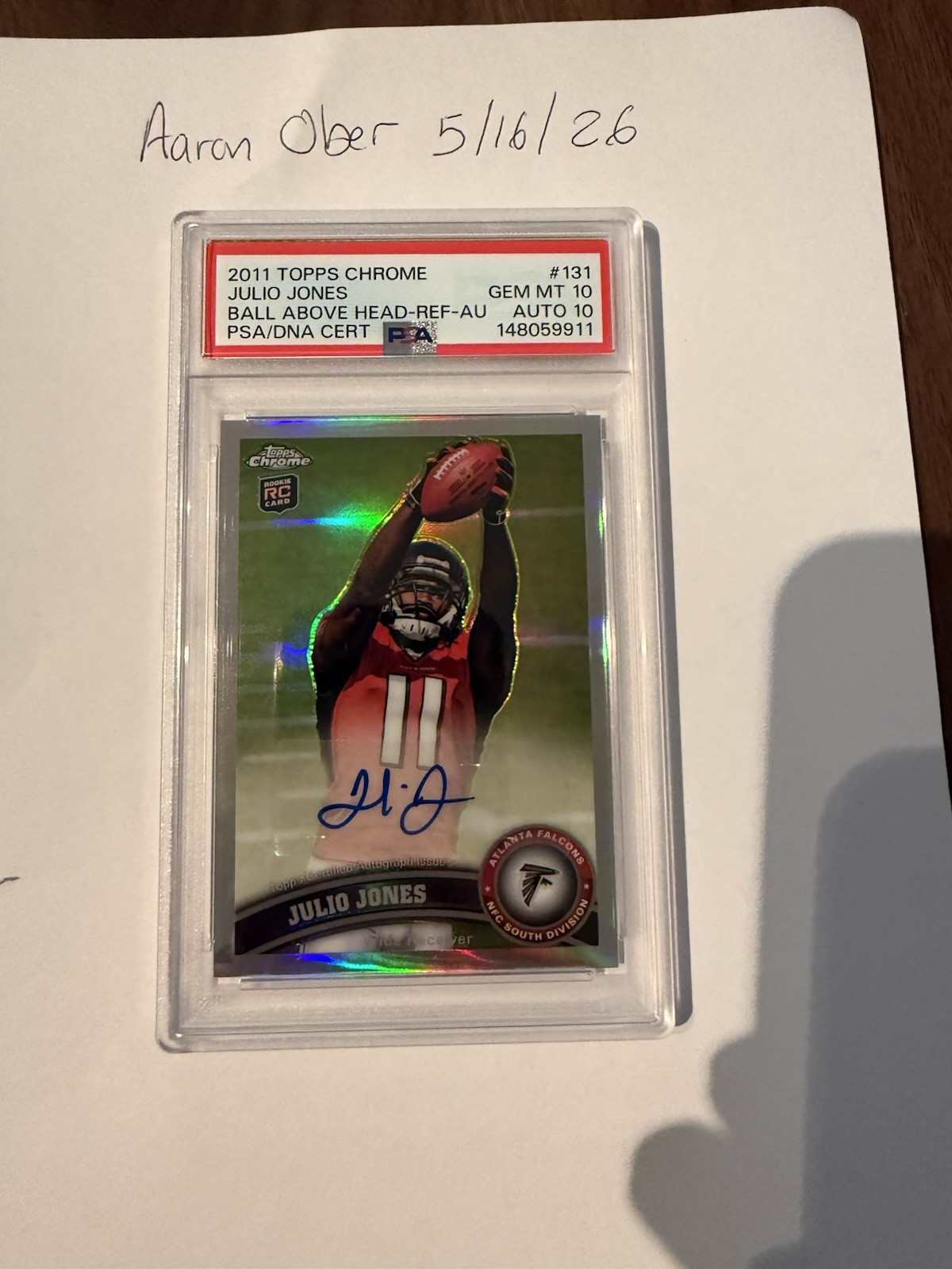 Julio Jones Topps Chrome #131 Refractor