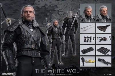 BUZZTOYS BUZ001 1/6 White Wolf Witcher Action Figure Model Collection Gift Movie