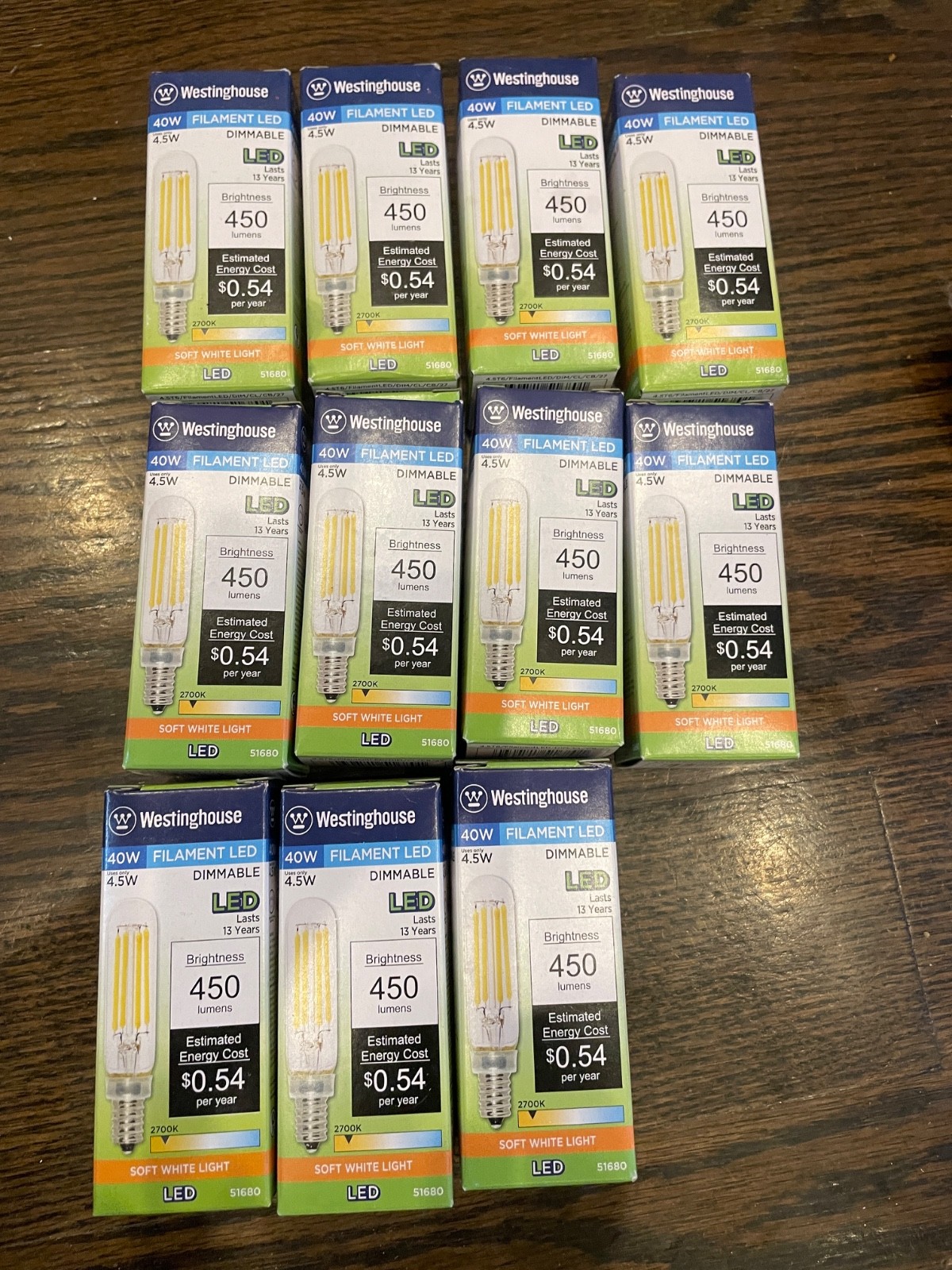 WESTINGHOUSE 51680 DIMMABLE LED LIGHT BULBS