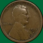 1915-S Lincoln Wheat Cent Very Good VG Coin #39530