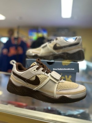 Nike x Travis Scott Zoom Field Jaxx Men's Sneakers Brown Size 12.5