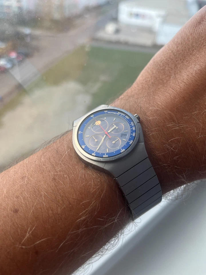 IWC Porsche Design Titan Chronographen Mondphasen Lune LeCoultre Kalibr 631 25St - Bild 2 von 4