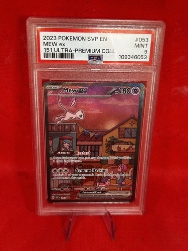 POKEMON MEW ex 2023 SV BLACK STAR PROMO 151 ULTRA-PREMIUM COLL #053 PSA 9