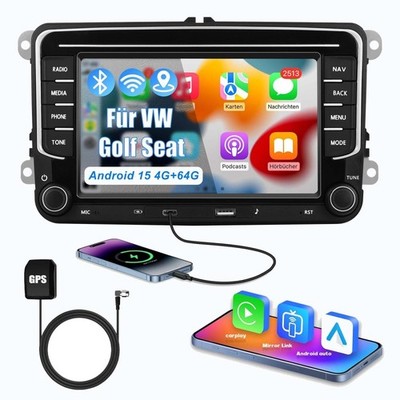 Autoradio Android 15 USB GPS Navi für VW GOLF 5 6 Plus Passat Touran EOS Tiguan
