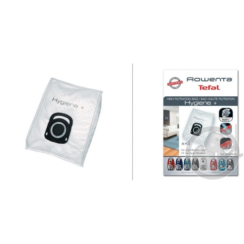Sac X4 aspirateur hygiène + Rowenta ZR200520