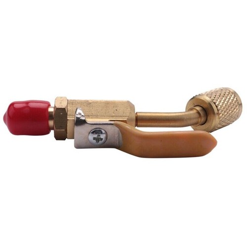 Stop Valve Brass 1/4inch AC Refrige Brass Shut Valve For A/C Charging Hoses - Picture 7 of 10