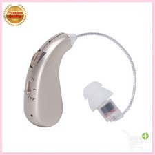 Digital Hearing Aid Enhancer Invisible BTE Ear Aids High-Power -USB Rechargeable