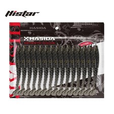 HISTAR High Elasticity Shining Soft Plastic Worm Lure with Long Thread Tail
