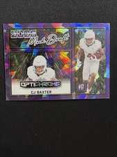 2025 Leaf Optichrome Football RC Mock Draft 2026 MB-4 CJ Baxter 1/1