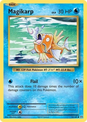 Magikarp 33/108 Common XY - Evolutions Pokémon Card