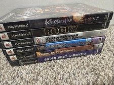 PlayStation 2 PS2 Lot of 6 Games Rocky Kessen Fur Fighters Super Bust-A-Move