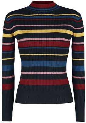 Voodoo Vixen Strickpullover Damen Leah Turtle Neck Sweater multicolor XL