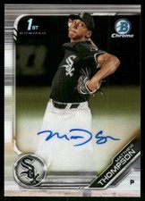 2019 Bowman Draft #CDA-MTH Matthew Thompson Chrome Draft Pick Autographs