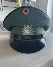 Deutsche Polizei Schirmmütze Vintage Grün Top Zustand 