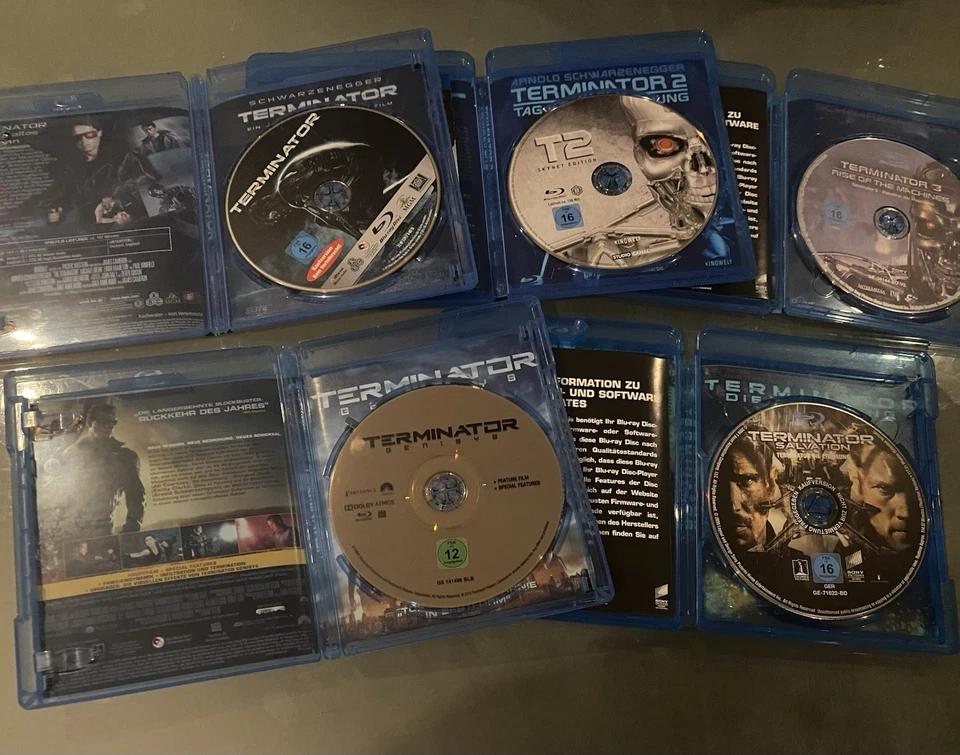 Terminator 1 - 5 Blu Ray + 3 x org. Sountrack CD - Bild 3 von 4