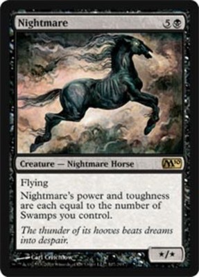 Nightmare ~ Moderately Played Magic 2010 M10 MTG Magic UltimateMTG Black Card