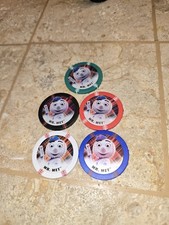 2015 TOPPS CHIPZ  Mr Met Mascot Base Set White Red Blue Green Black Poker Chips 