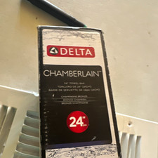 Delta Chamberlain 24 in Towel Bar Wall Mounted Metal Champagne Bronze Finish