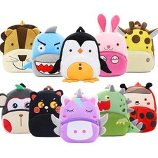 Cute Animal Cartoon Plush Backpack Kids School Bag Soft Toy Bag for Girls Boys
