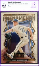 Jacob Misiorowski 2025 Panini Select Phenomenon (RC)  Brewers Grade 10 Gem Mint