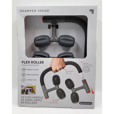 Sharper Image Flex Body Massage Roller Modular Multi Function Massager Kit Full