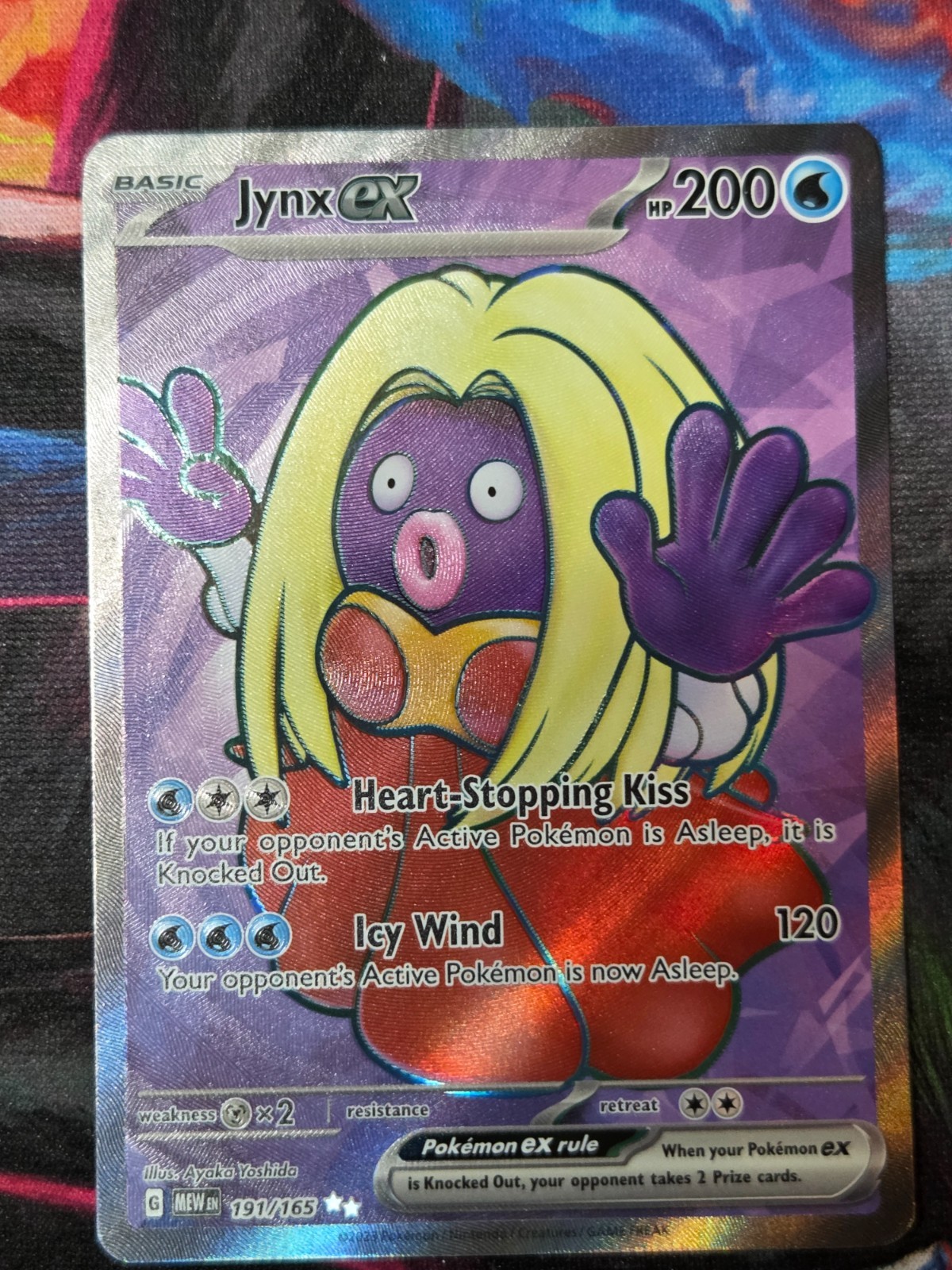 Jynx ex 191/165 Pokemon ENGLISH Scarlet & Violet 151 Holo Rare Full Art Card NM