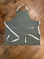Sur La Table Denim "The Garde Manger” Signature Apron Unisex Green Denim