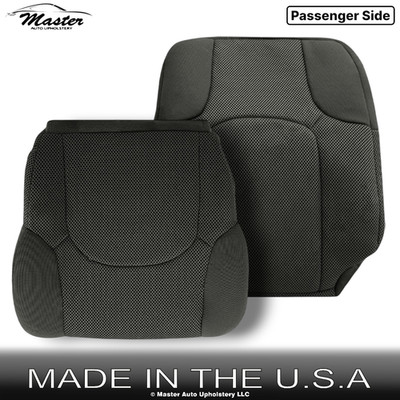 2005-2021 Fits Nissan Navara Cloth Front Passenger Side Seat Covers Graphite