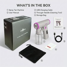 Lightweight Cordless Rechargeable Mini Spray Tan Gun with Carry Case for Travel