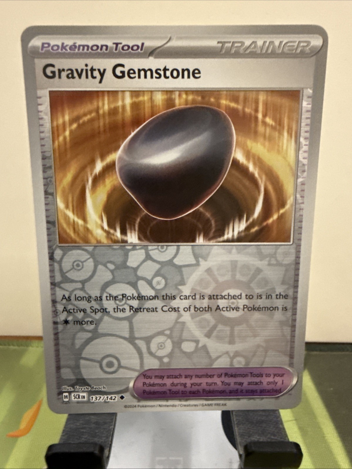 Gravity Gemstone 137/142 Pokemon Stellar Crown Reverse Holo TCG English NM