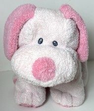 TY Pluffies WHIFFER Pink Beagle Puppy Dog Plush Stuffed Toy TyLux 10" 2006 VTG