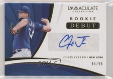 2018 Panini Immaculate Rookie Debut Signatures 85/99 Chris Flexen Auto b2v