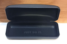 Nike Eyeglasses Sunglasses Case Hard Clam Shell Black Just Do It