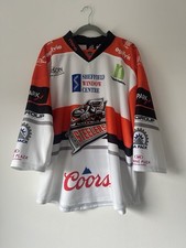 Sheffield Steelers Matt Greenfield Signed Jersey EIHL - Medium (Goalie Cut)