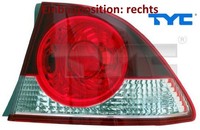 TYC 11-0977-01-2 Heckleuchte Rechts RüCklicht Hecklicht RüCkleuchte FüR Honda