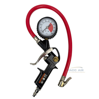 #ad #ad Husky Easy View Tire Inflator w Air Pressure Gauge Lock On Chuck Pistol Grip $14.97